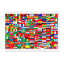 FLAGS OF THE WORLD POST CARD