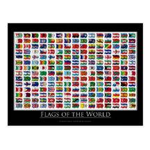 Flags of the world - Postcard