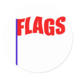 FLAGS ROUND STICKERS