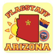 Flagstaff, Arizona Square Stickers