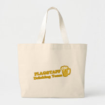Flagstaff Drinking Team tee shirts Canvas Bags