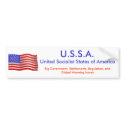flagwave1, U.S.S.A., United Socialist States of... bumper stickers by ghertog flagwave1, U.S.S.A., United Socialist States of... bumper stickers