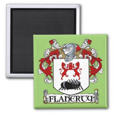 The beautiful ancestral Coat of Arms created in vibrant colour for the Irish surname Flaherty. 100% satisfaction guaranteed or your money back!
