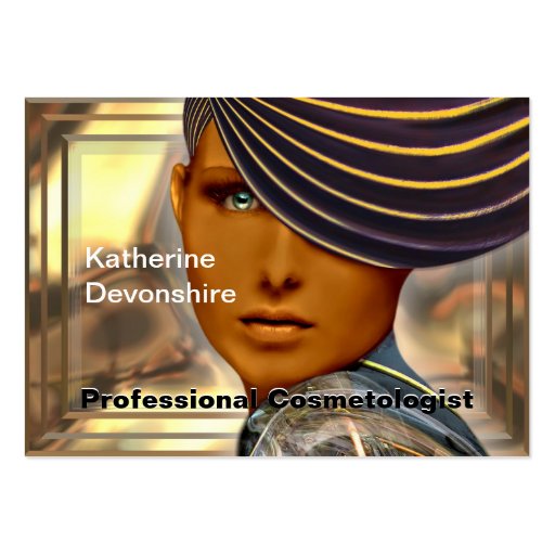 Flairnstar Professional Cosmetologist Business Card (front side)