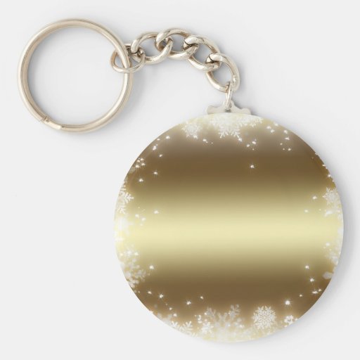 flake, gold key chain