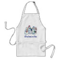 Flaky Friends aprons