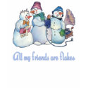 Flaky Friends t-shirts