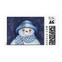 Flaky Snowman Postage postage by suncookiez Flaky Snowman Postage postage