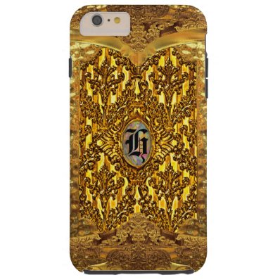 Flambeau Elegant Damask Monogram Tough iPhone 6 Plus Case