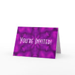 Flamboyant Purple Invitation Cards