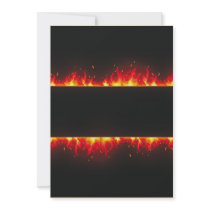 flame#2 personalized invitation