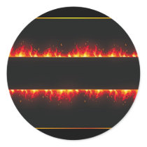 flame#2 round stickers
