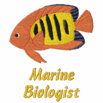 Flame Angelfish Embroidered Shirt (Polo Shirt) embroidered shirts by MenagerieMayhem Flame Angelfish Embroidered Shirt (Polo Shirt) embroidered shirts