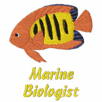 Flame Angelfish Embroidered Shirt (Polo Shirt) embroidered shirts by MenagerieMayhem Flame Angelfish Embroidered Shirt (Polo Shirt) embroidered shirts