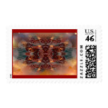 flame blossom postage stamp