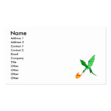 Flame Breathing Dragon Business Card