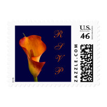 Flame Calla Lilly postage