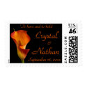 Flame Calla Lily Wedding postage by SweetRascal Flame Calla Lily Wedding postage