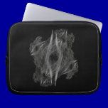 Flame Circle 3 Abstract Digital Black Backgrounds laptop sleeves