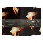 Flame Collage Recipe Book binders