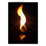 flame dance greeting card