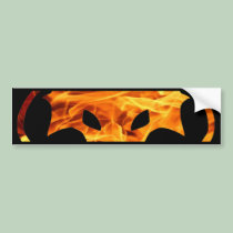 Flame dragon bumper stickers