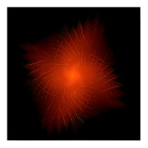 Flame Flower Print
