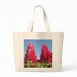 Flame Flowers tote bags