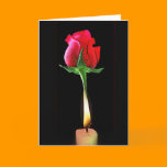 Flame Heart Card by Gregory Gallo
