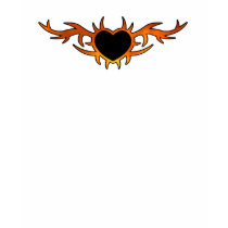 Flame Heart Tattoo t-shirts by bonfire46 Flame Heart Tattoo t-shirts