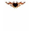 Flame Heart Tattoo t-shirts