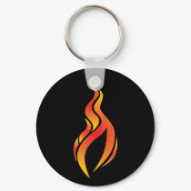 Flame Icon Keychain