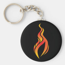 Flame Icon Keychain