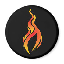 Flame Icon Magnet
