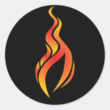 Flame Icon Sticker