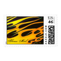 Flame Mail Postage stamp design