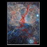 Flame Nebula Space Art Painting postcards