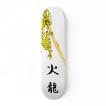 Flame on Fire Dragon Skate Board Decks