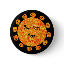 Flame Orange Button by Customizables Flame Orange Button