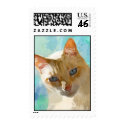 Flame Point Siamese Postage Stamp