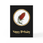 Flame Red Bottle Brush cards