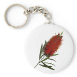 Flame Red Bottle Brush keychains