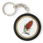 Flame Red Bottle Brush keychains