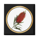 Flame Red Bottle Brush magnets