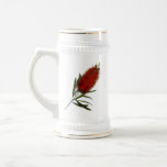 Flame Red Bottle Brush mugs