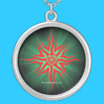 FLAME RED HEART necklaces