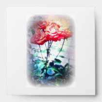 Flame Roses Envelope envelopes