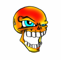 flame skull2 photo sculptures