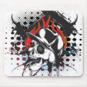 flame skull mousepads by kidfreakyboy flame skull mousepads