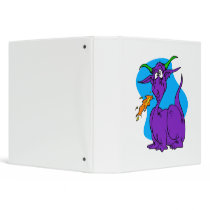 Flame Sneezer Purple Dragon Vinyl Binder